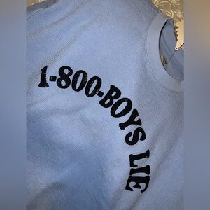 Blue Boys Lie crewneck